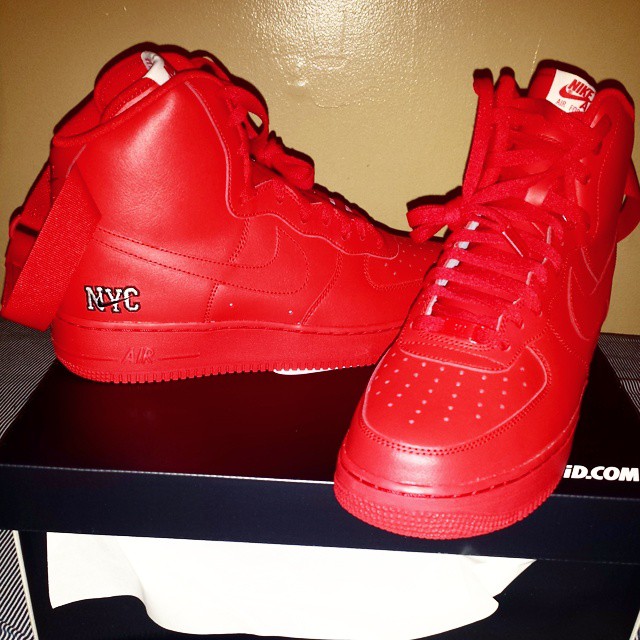 NIKEiD Yeezy Spotlight: Air Force 1 High NYC Red October
