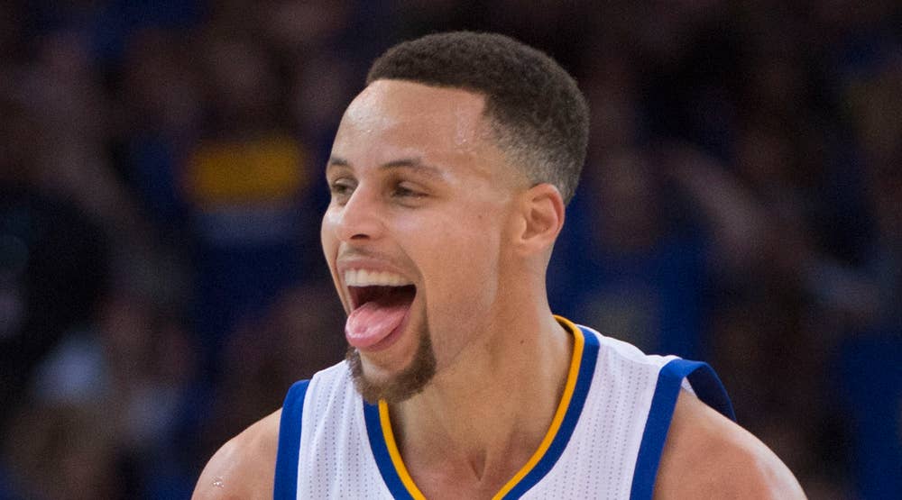 Steph Curry Tongue Out
