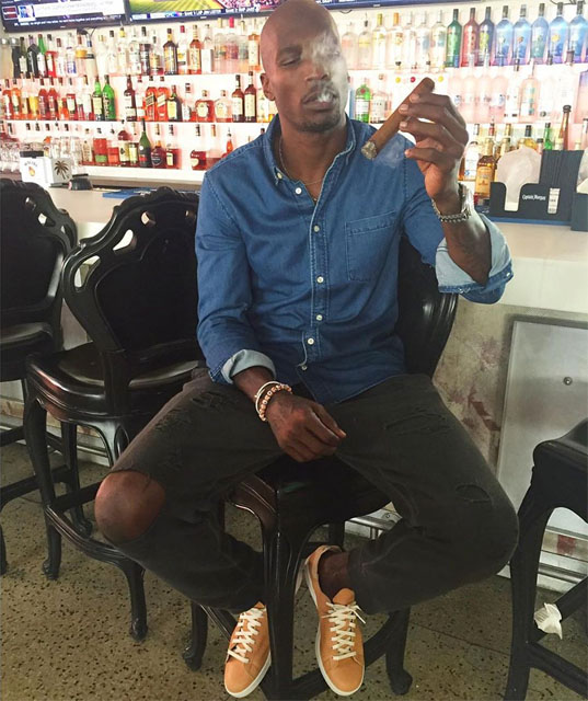 Chad Johnson wearing the &#x27;Horween Leather&#x27; adidas Stan Smith