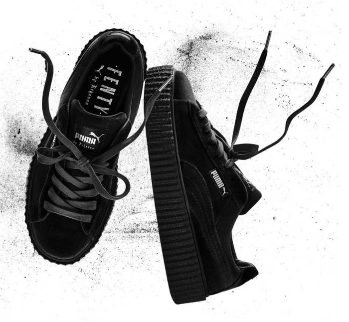 Rihanna Puma Creeper Black Velvet