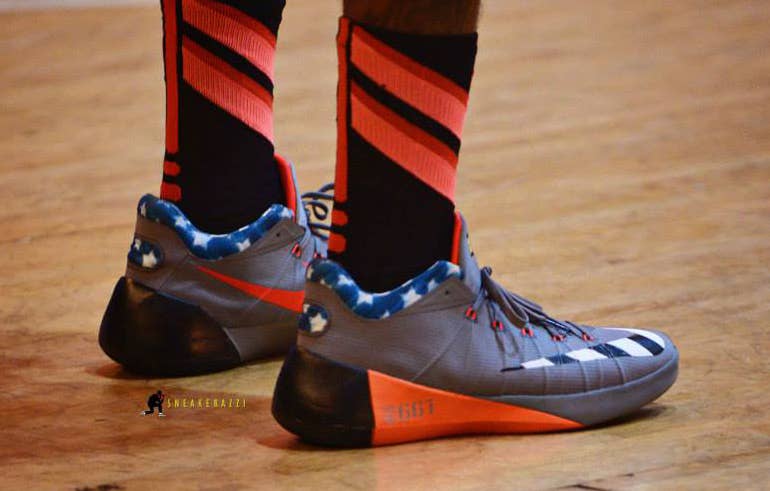 NBA Kicks On Fire: Paul George Wears Special Nike Hyperdunk 2015