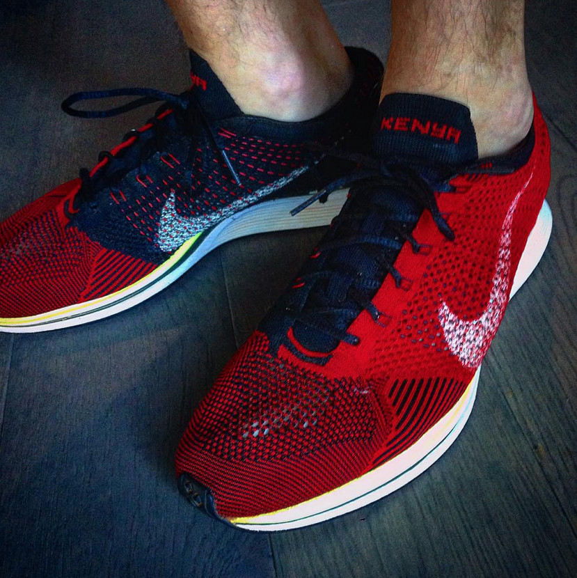 Nike flyknit outlet racer red