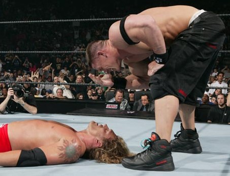 John Cena wearing the Reebok Pump Bringback