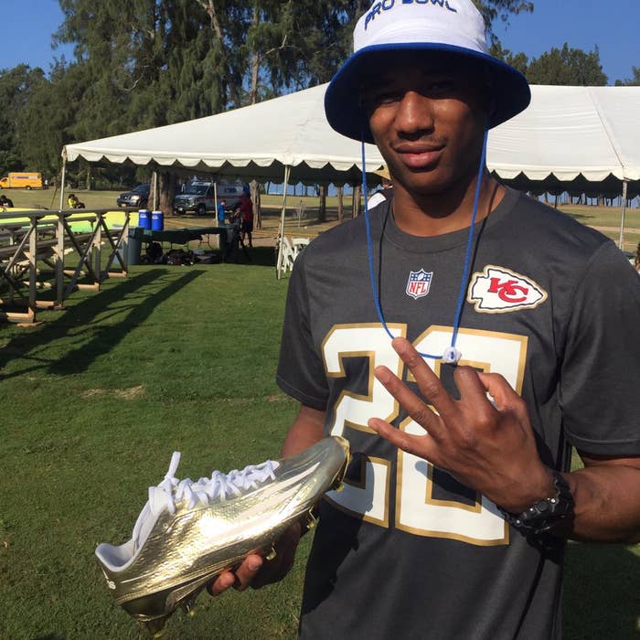 Marcus Peters&#x27; 2016 adidas Pro Bowl Cleats