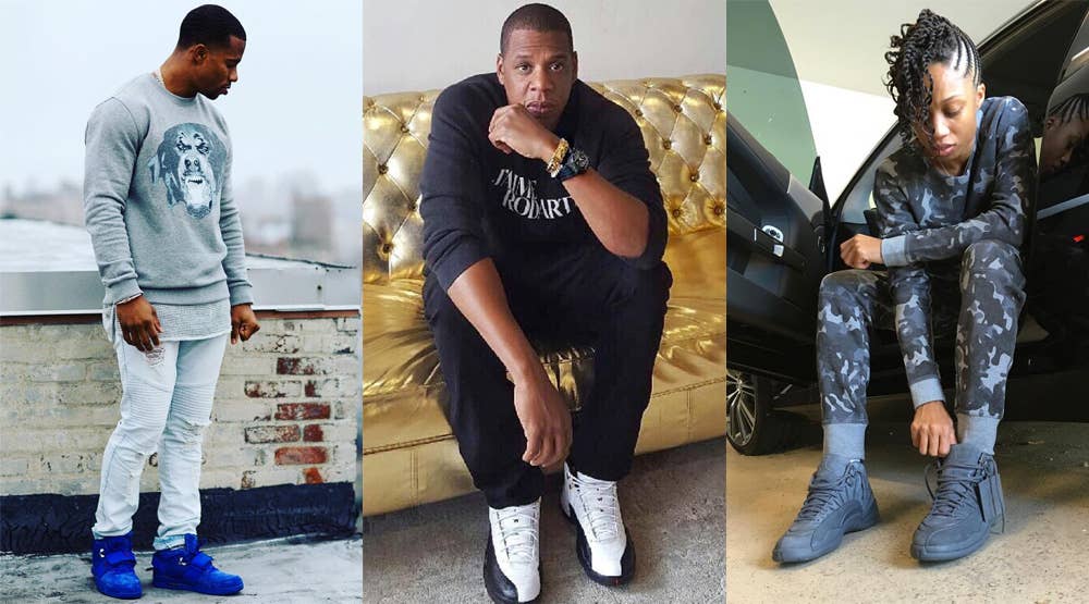 DJ Khaled Puts his Air Jordan Sneakers on Pillow at NBA Game