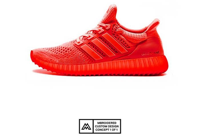 adidas Ultra Boost Yeezy 350 Sole: Red October