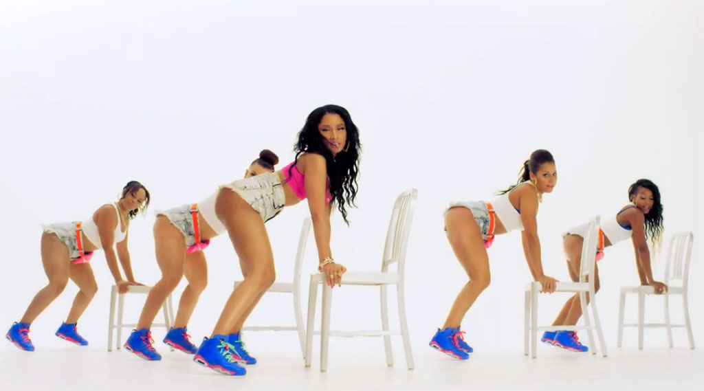 Nicki Minaj Anaconda Video featuring the &#x27;Game Royal&#x27; Air Jordan 6