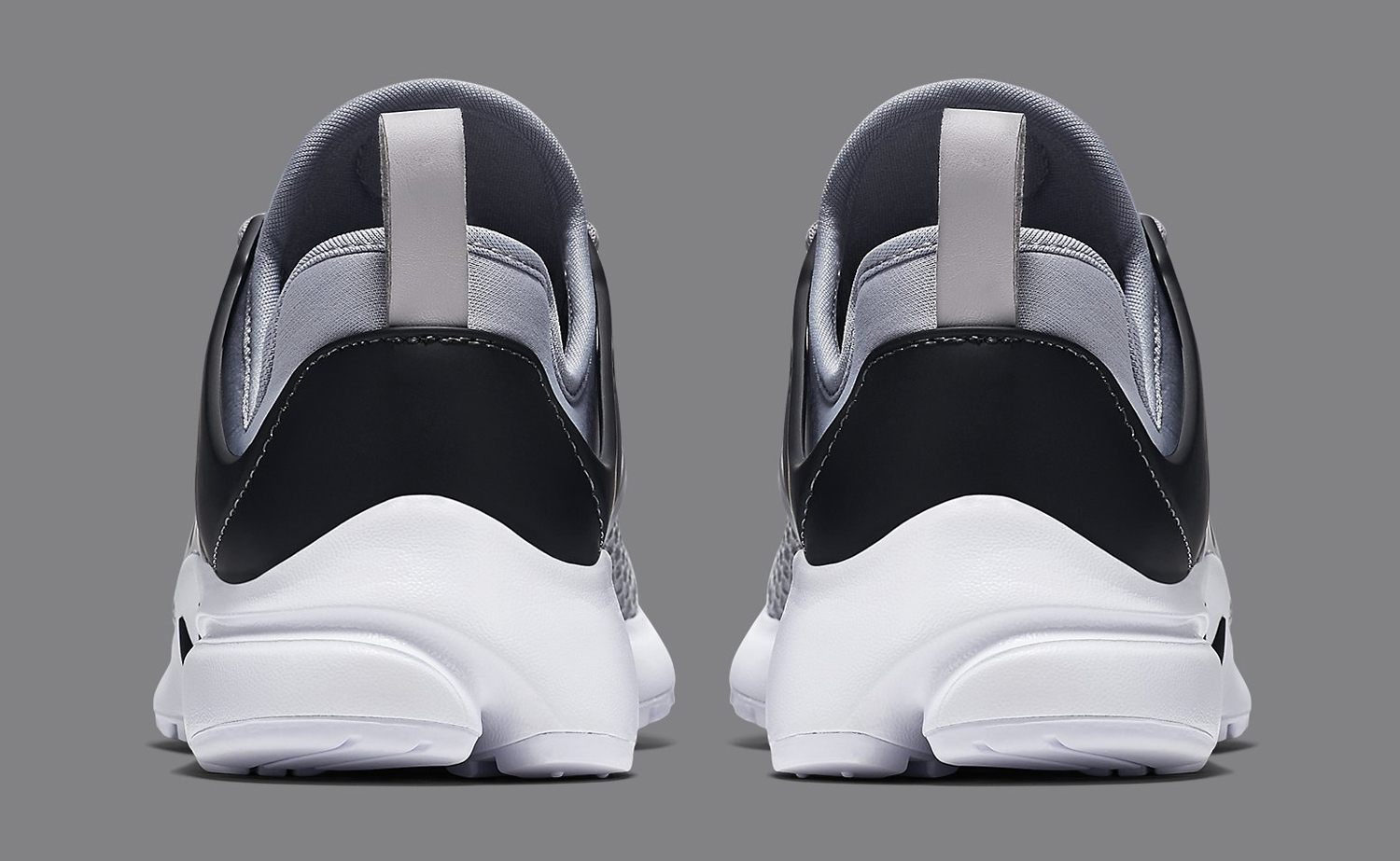 Silver Nike Air Presto Heel