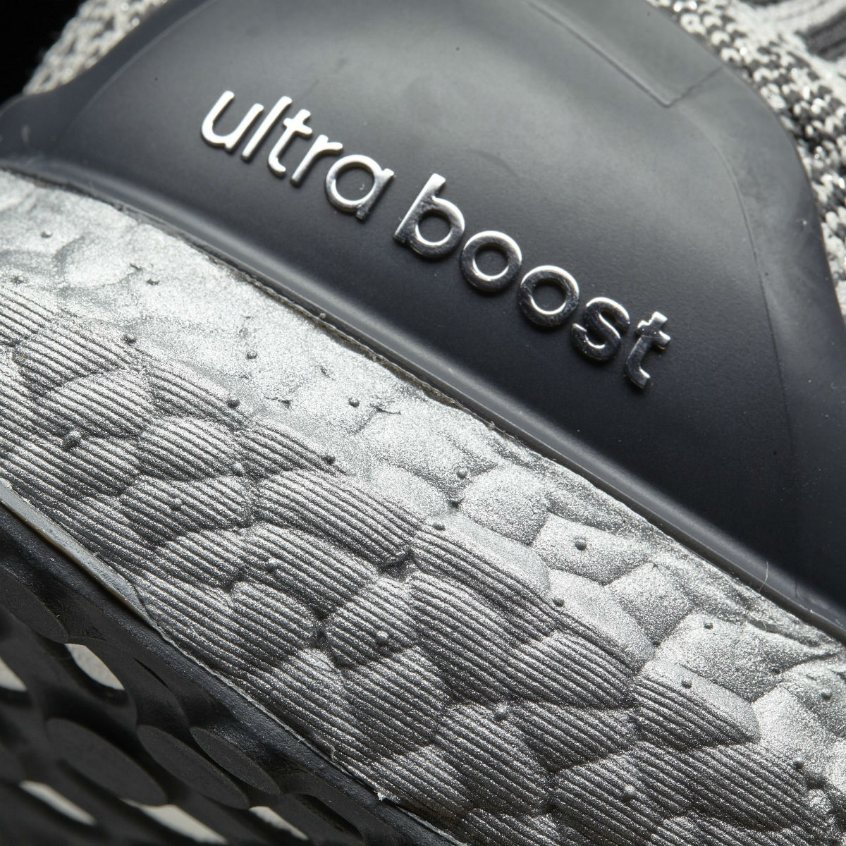 Adidas Ultra Boost Uncaged Metallic Silver Heel BA7997