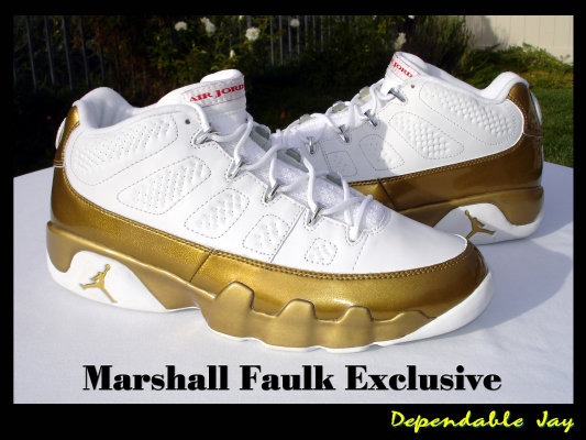 Marshall Faulk&#x27;s Air Jordan 9 Rams PE
