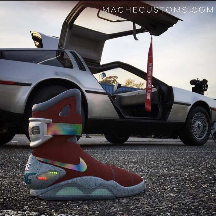 Custom Nike Mag McFly Sneakers for Anthony Davis