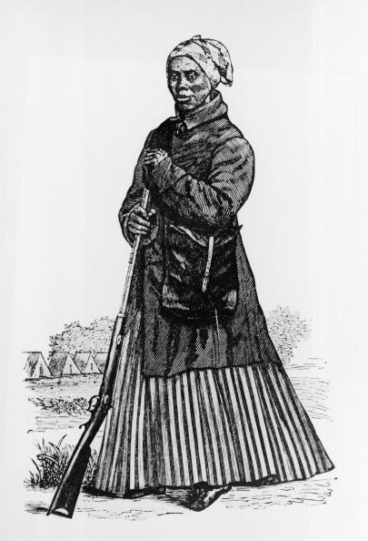 Harriet Tubman Holding A Rifle Drawing 