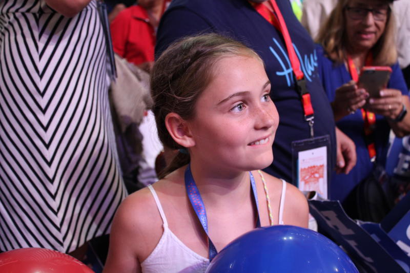 Little Girl At Presidential Nomination Rally