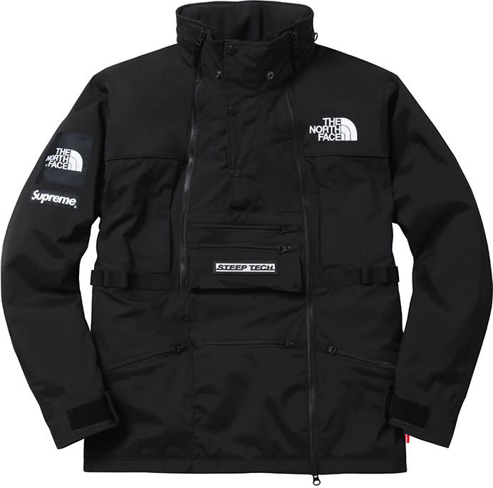 9 POKETS ON A JACKET!?!? (Supreme x North Face Steep Tech) 