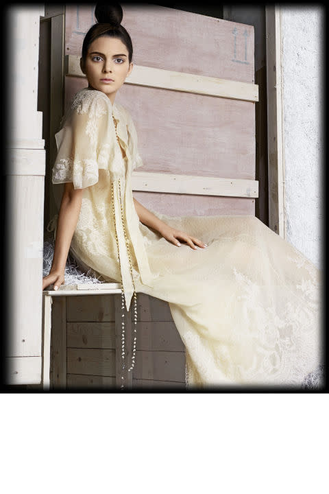 Beige Dress Harper&#x27;s Bazaar Feature