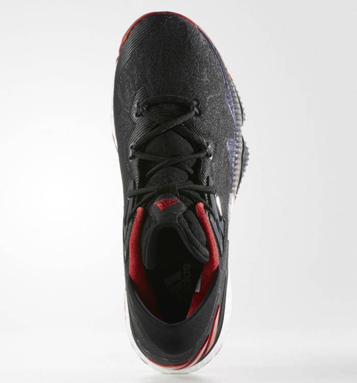 adidas Crazylight Boost 2016 Black Denim/Red (2)