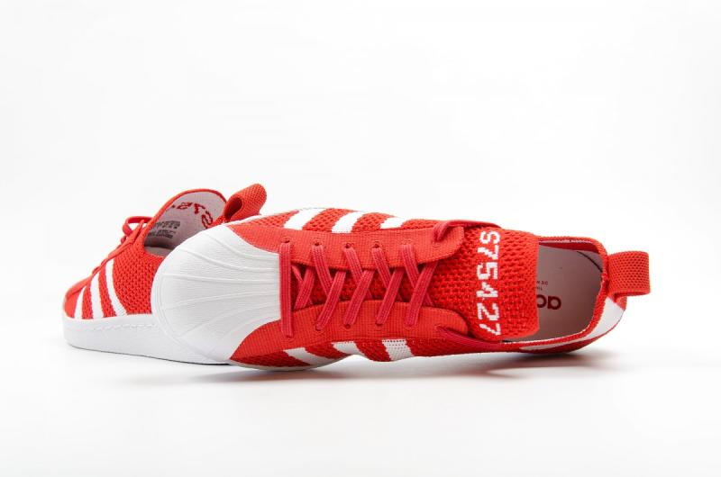 Adidas superstar shop primeknit red