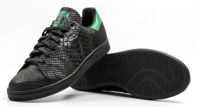 The adidas Stan Smith Gets Covered Black Snakeskin | Complex