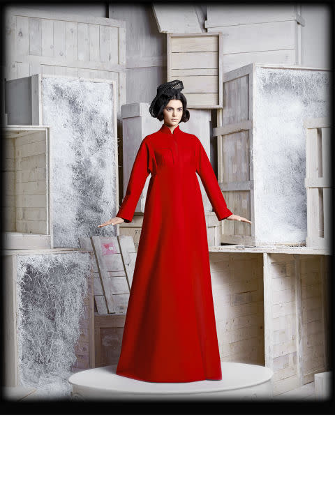 Long Red Dress Harper&#x27;s Bazaar Feature