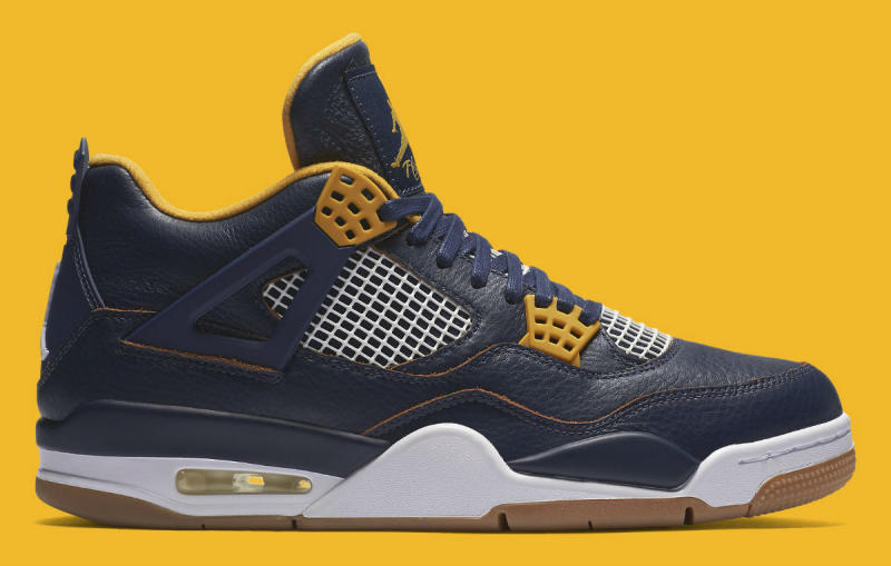 Jordan 4 blue and on sale yellow