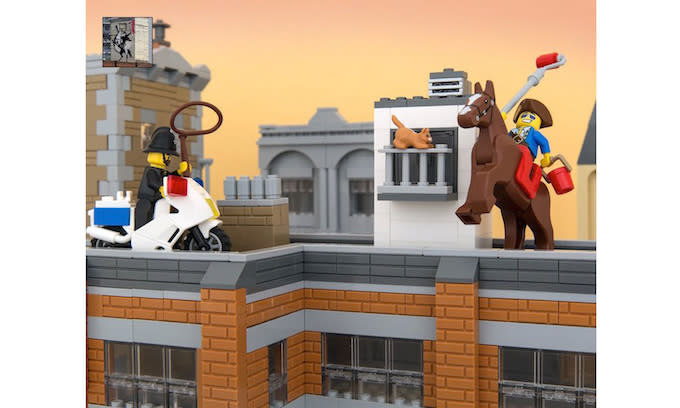 Police and Cowboy Lego Recreation