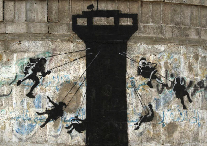Banksy Watchtower Swing Set Image