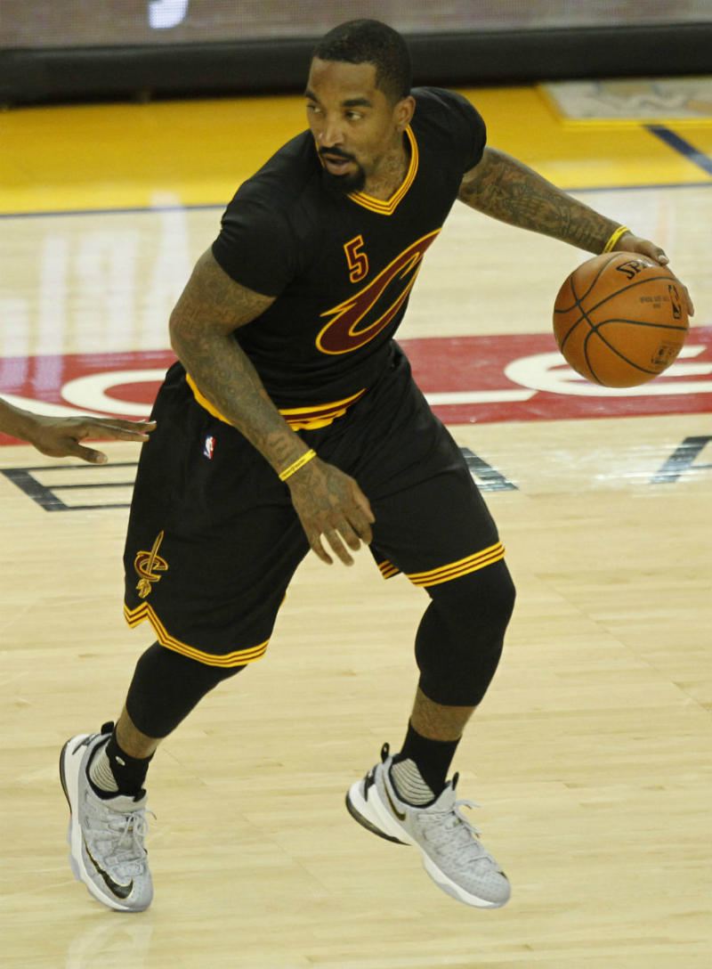 J.R. Smith Wearing the Nike LeBron 13 Low in Game 7