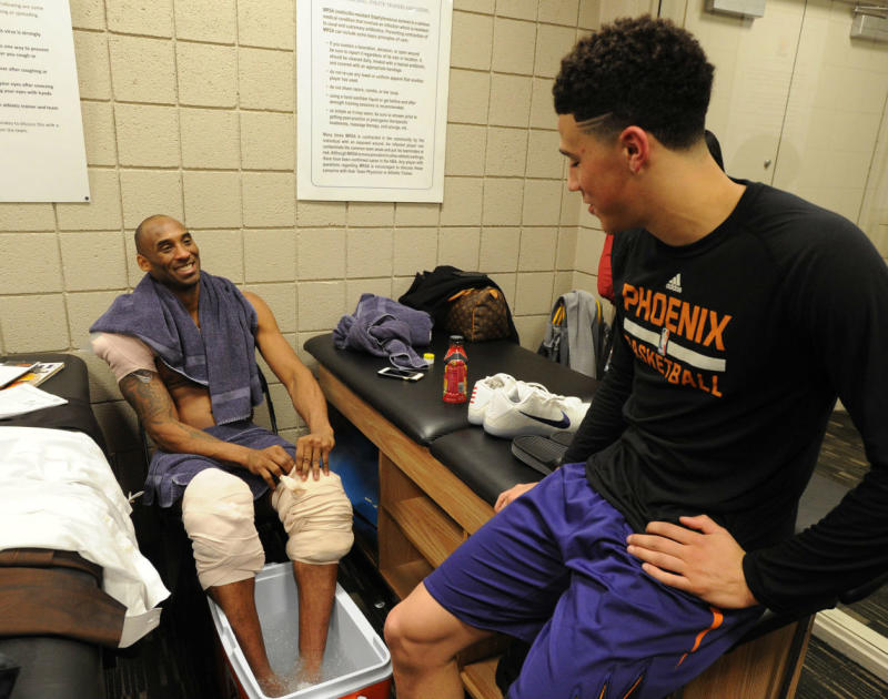Kobe Bryant gave Devin Booker signed shoes and told him to 'be
