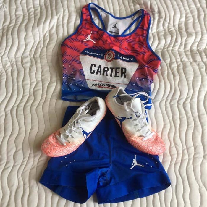 Kori Carter Olympic Trials Jordan Track Spikes (2)