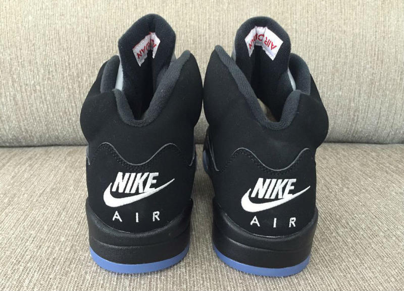 Air jordan 5 black metallic clearance silver