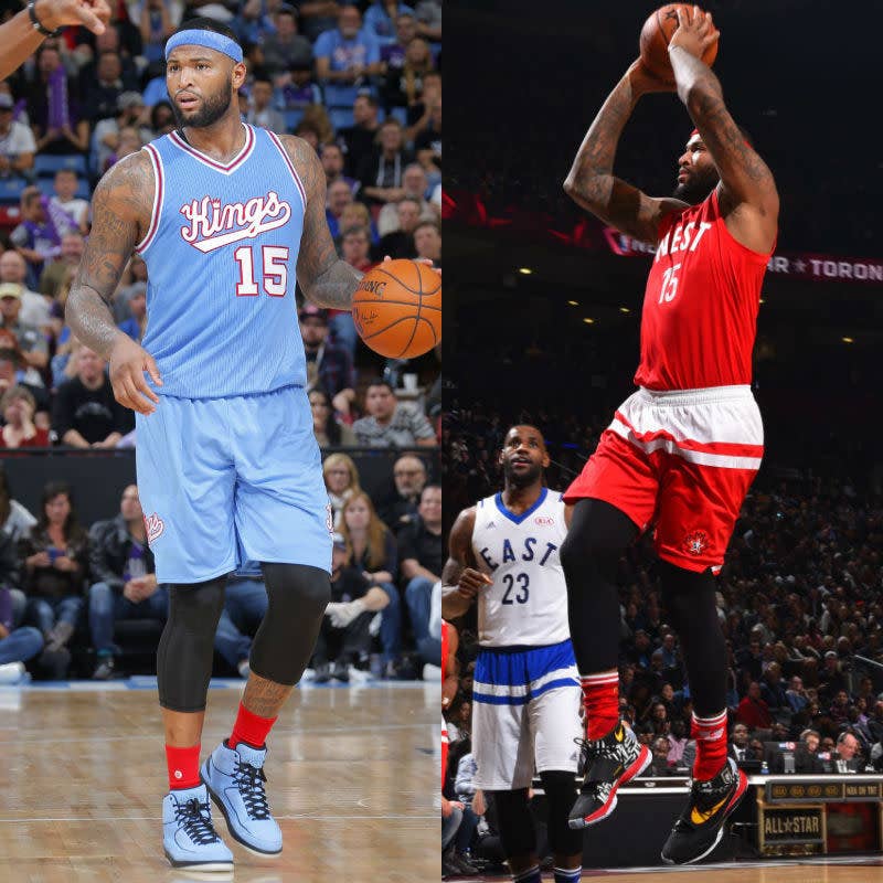 SoleWatch: DeMarcus Cousins Goes Full Retro in the Air Jordan 2