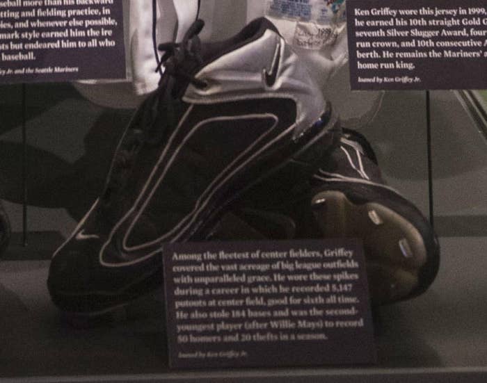 Nike Air Griffey Max GD II Cleats at the Hall of Fame