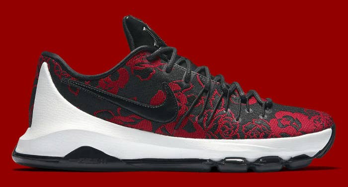 Nike KD 8 Red Floral 806393-004 (2)