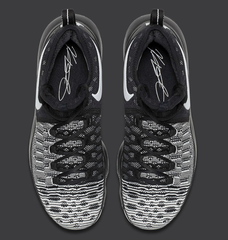 Nike KD 9 Oreo Black/White Release Date 843392-010 (5)