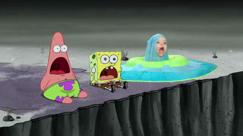 Reddit user DaBest13 &quot;Spongebob and Raft Kid&quot;