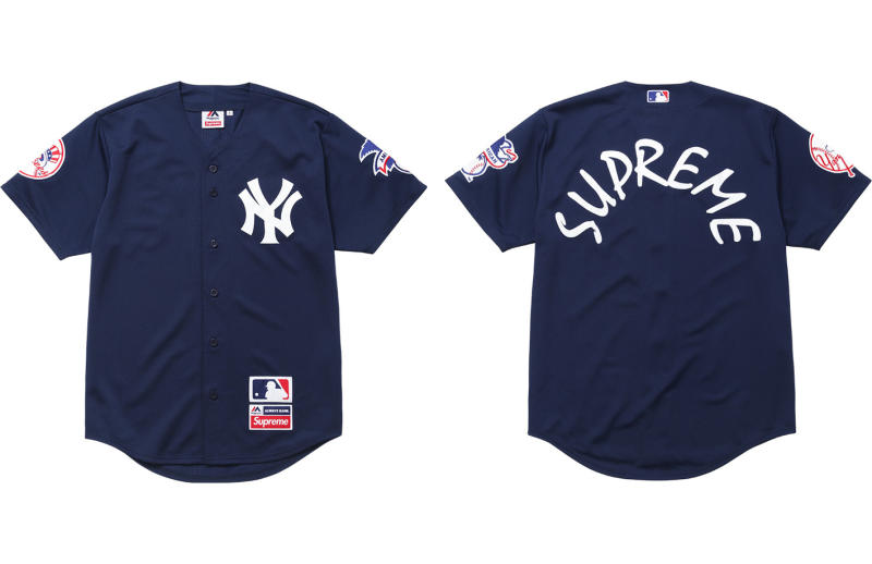 Baseball-Skatewear Collaborations : New York Yankees X Supreme