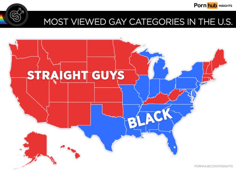 United States Porn - Here Are the States That Search for the Most Gay Porn | Complex