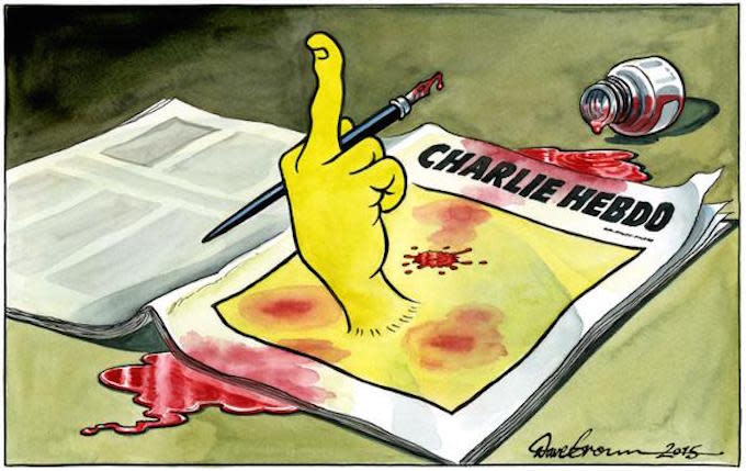 Charlie Hebdo Cartoon Drawing Image