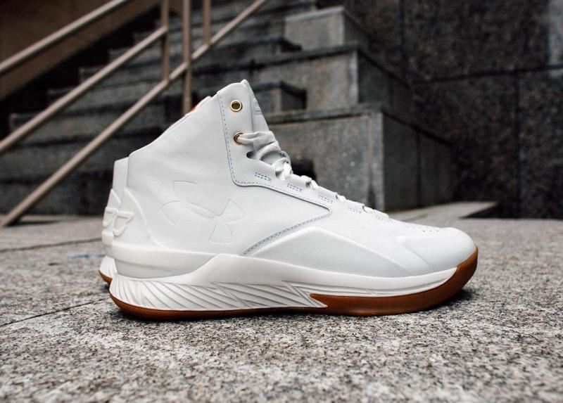 Under Armour Curry Lux White Leather (1)