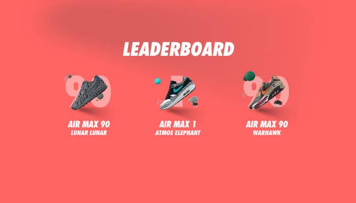 Vote for the Next Nike Air Max Retro Leaderboard