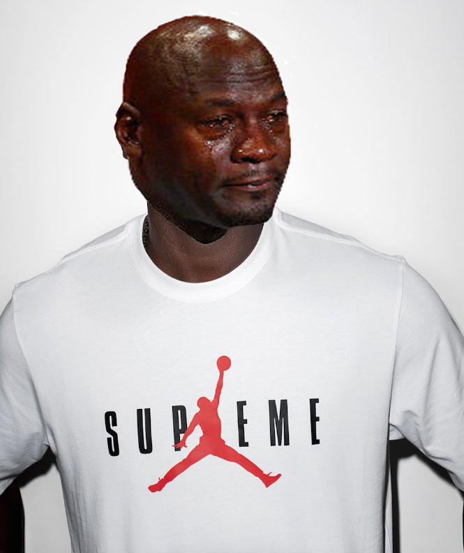 Best Michael Jordan Crying Sneaker Memes: Supreme