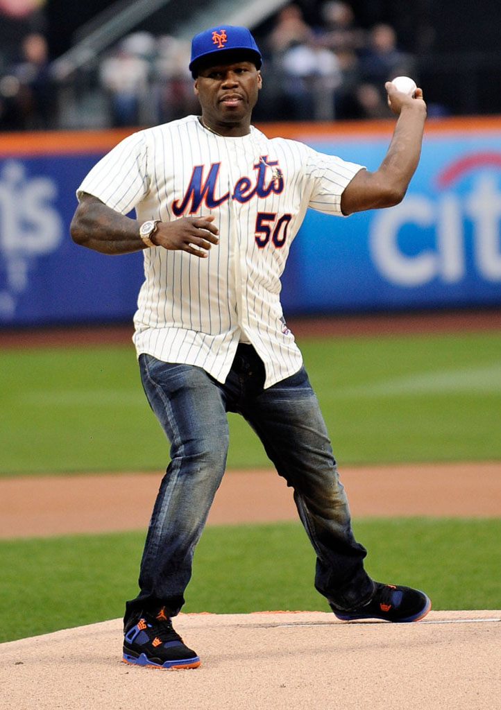 SoleWatch: 50 Cent Throws the Heat in 'Cavs' Air Jordan 4 | Complex