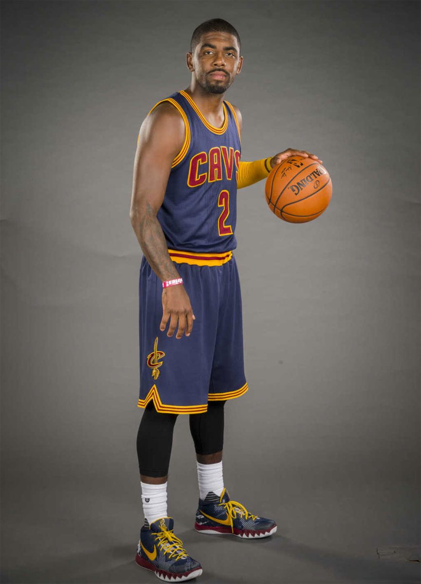 Kyrie Irving wearing a Nike Kyrie 1 PE