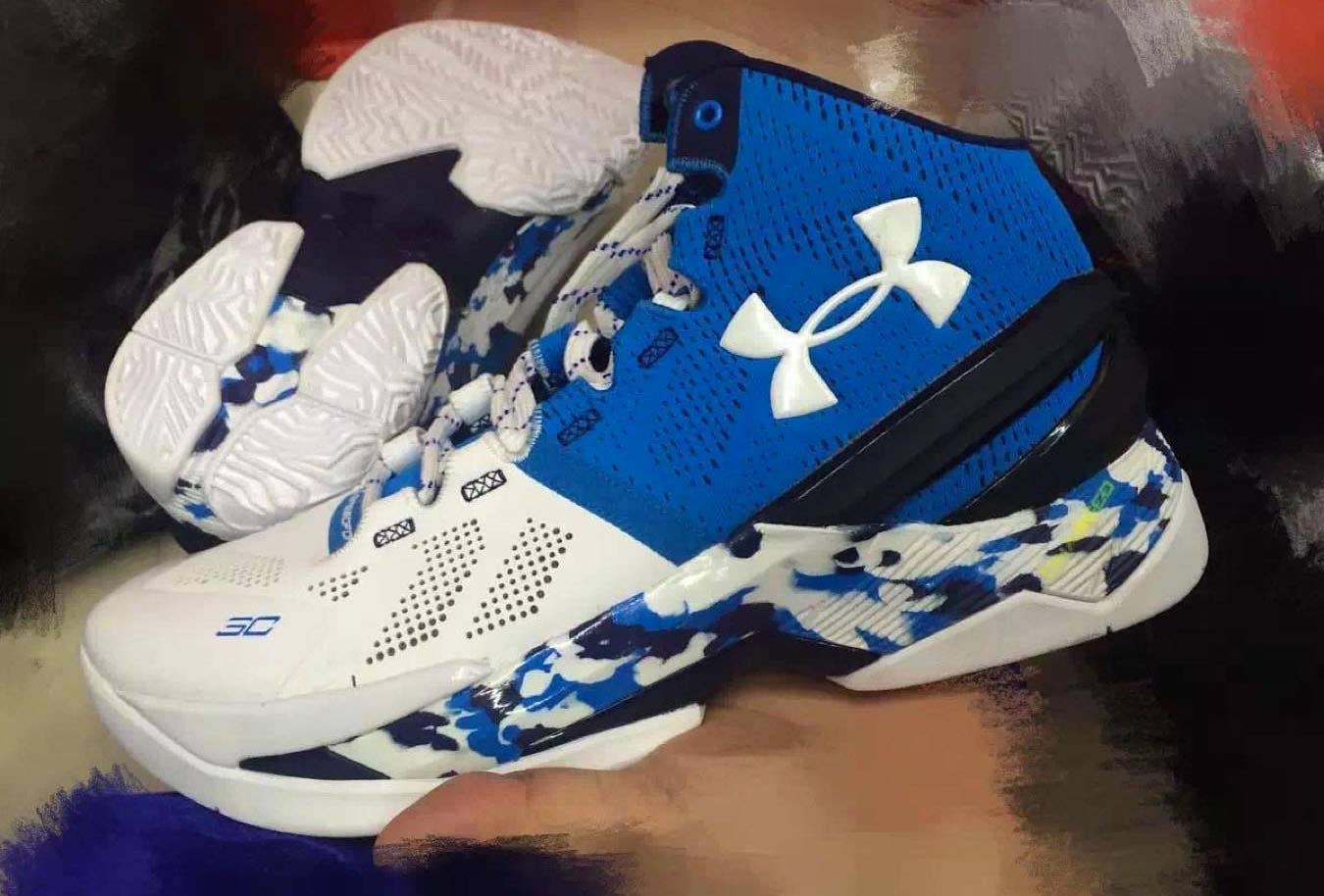 Under Armour Curry Two Blue Camo