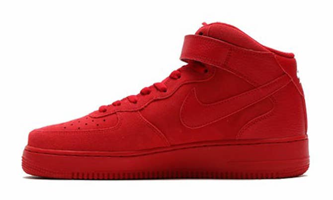 Nike Air Force 1 Mid All Red Medial