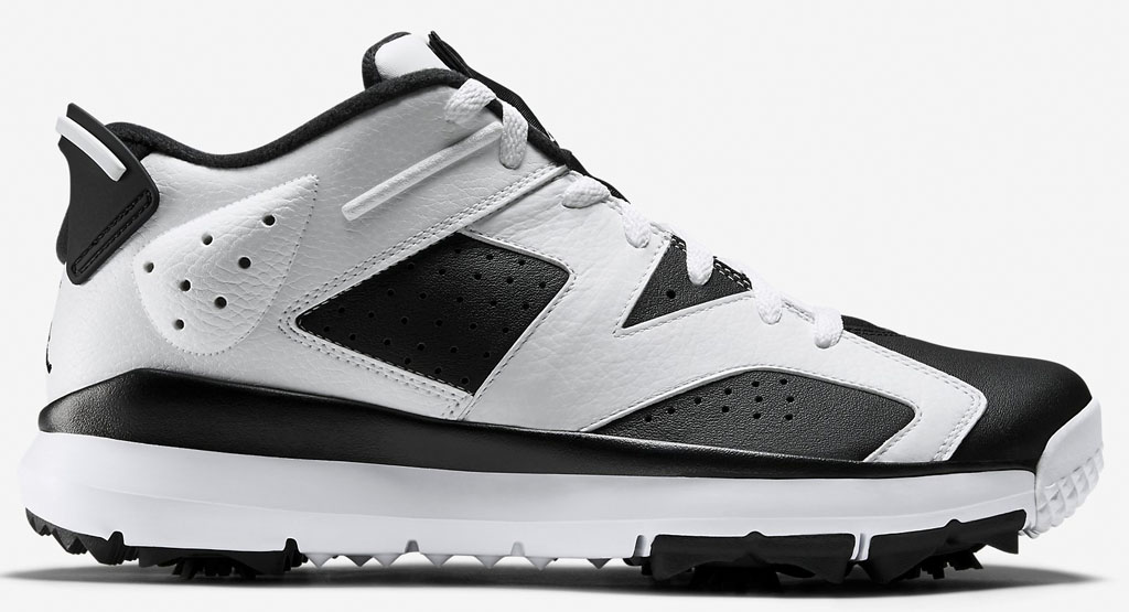 Air Jordan 6 Golf Shoes White/Black (1)