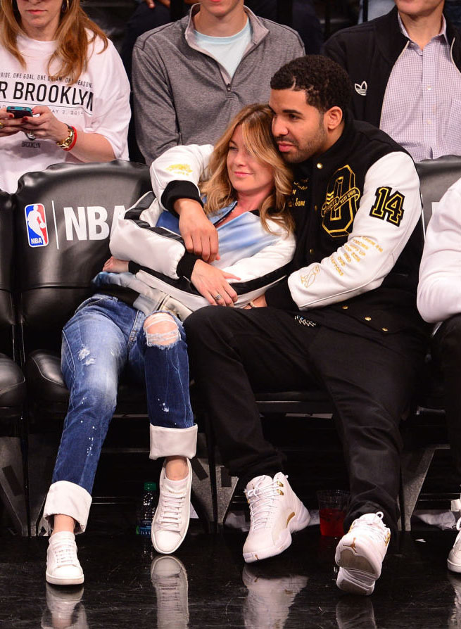 Drake Wears White 'OVO' Air Jordan 12