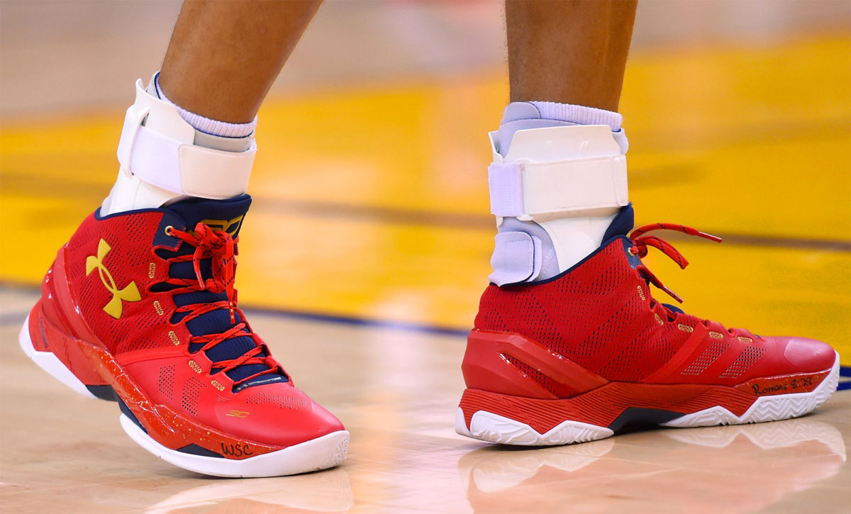 Stephen Curry wearing the &#x27;Floor General&#x27; Under Armour Curry Two