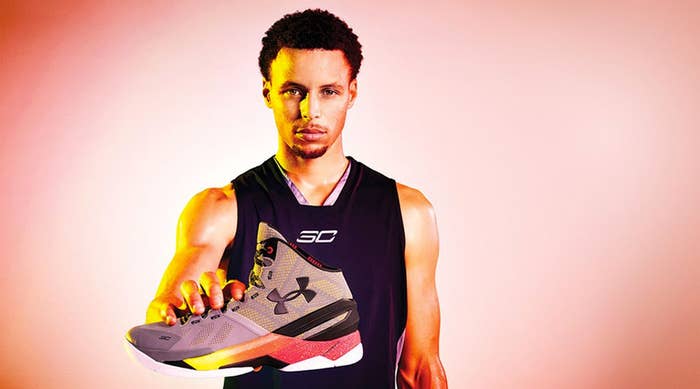 Stephen Curry w/ the Under Armour Curry Two