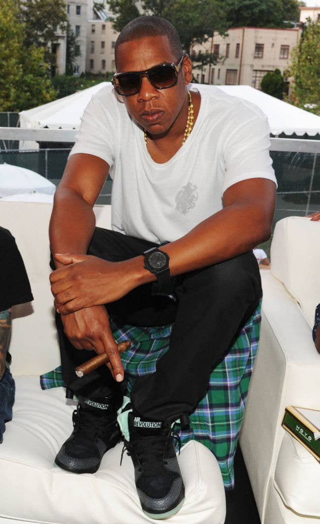 Jay-Z wearing Nike Air Revolution Loverution